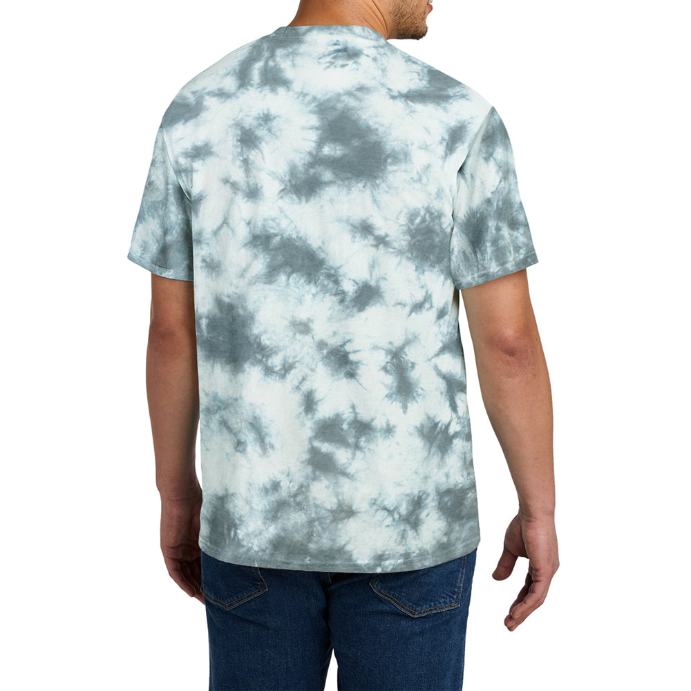 Men's Crystal Tie-Dye Tee Grey