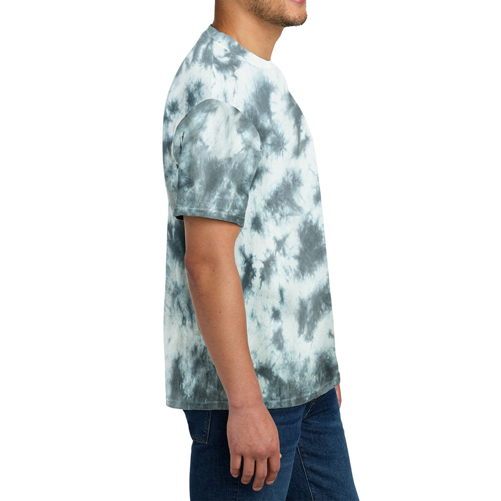 Men's Crystal Tie-Dye Tee Grey