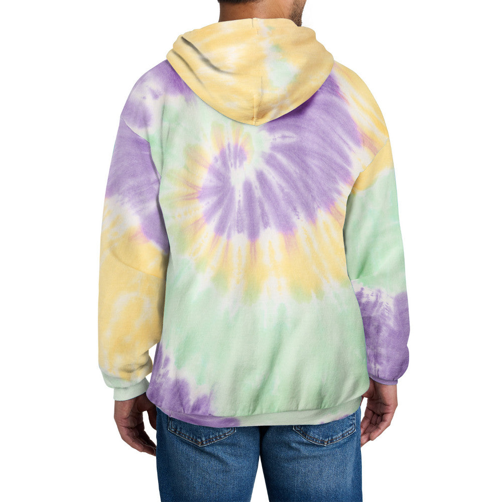 Men's Tie-Dye Pullover Vibrant & Comfortable Hooded Sweatshirt