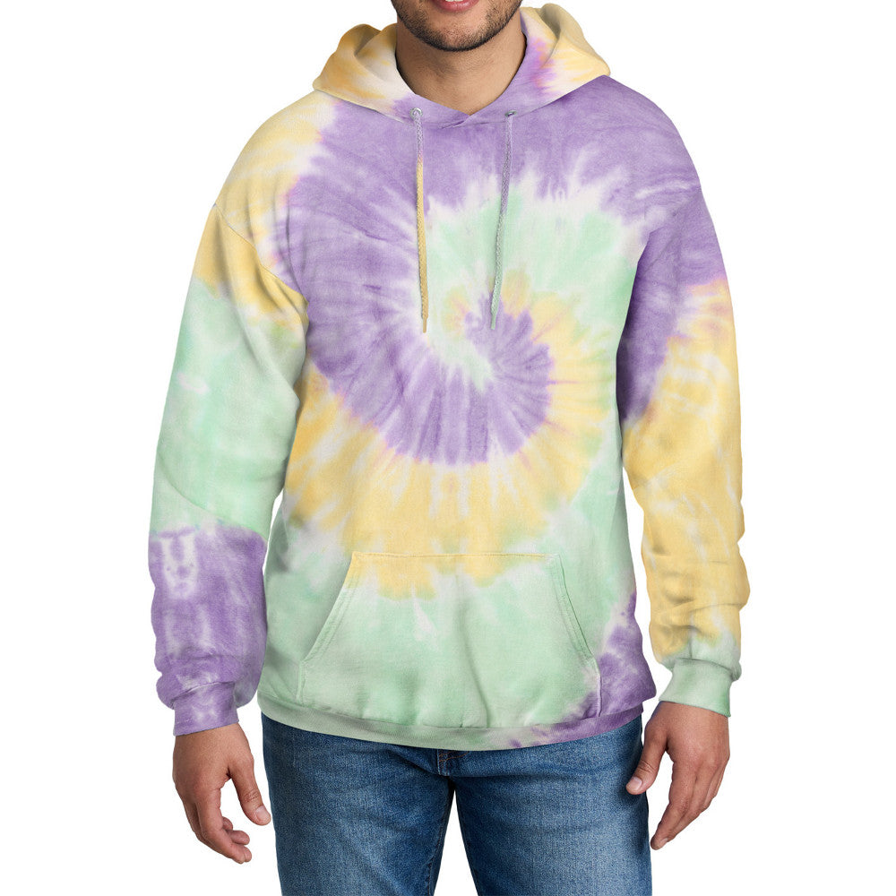 Men's Tie-Dye Pullover Vibrant & Comfortable Hooded Sweatshirt