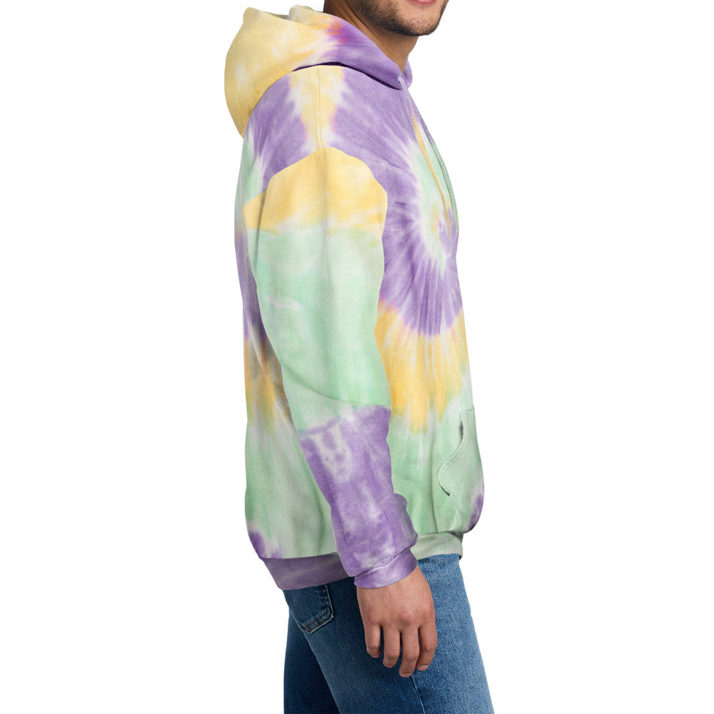 Men's Tie-Dye Pullover Vibrant & Comfortable Hooded Sweatshirt
