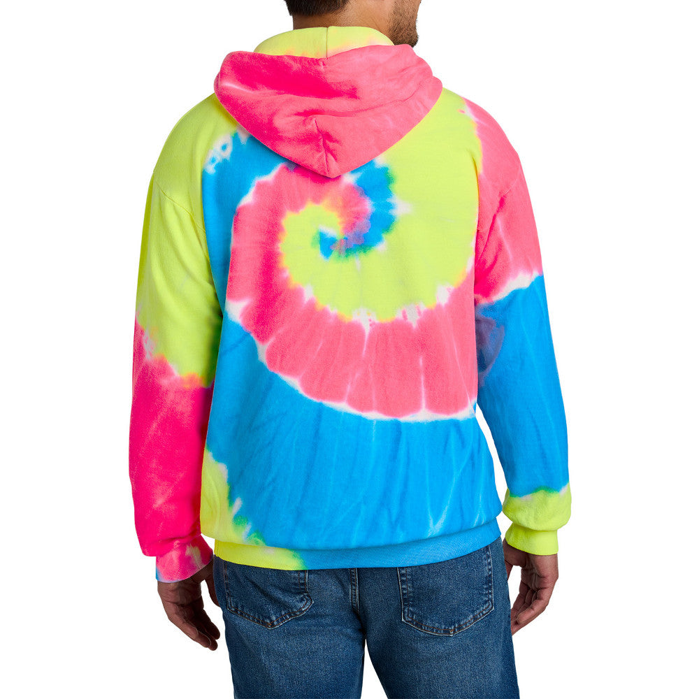 Men's Tie-Dye Pullover Vibrant & Comfortable Hooded Sweatshirt