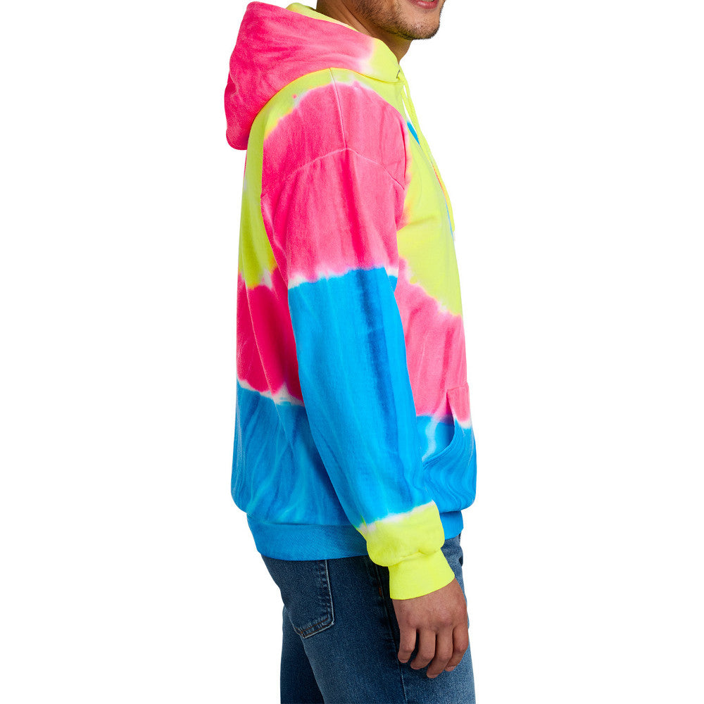 Men's Tie-Dye Pullover Vibrant & Comfortable Hooded Sweatshirt