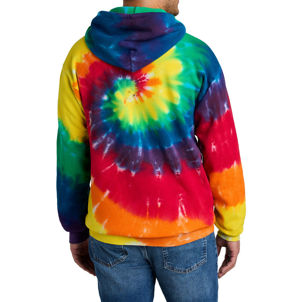 Men's Tie-Dye Pullover Vibrant & Comfortable Hooded Sweatshirt