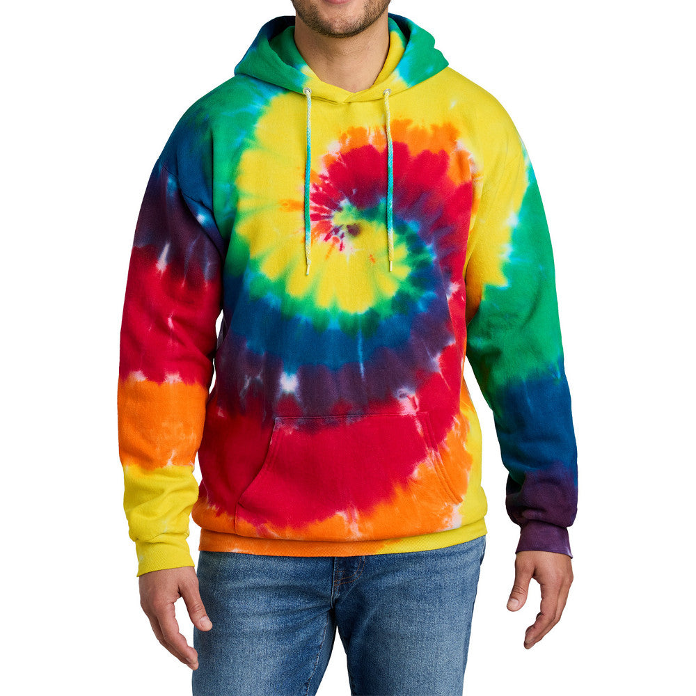 Men's Tie-Dye Pullover Vibrant & Comfortable Hooded Sweatshirt