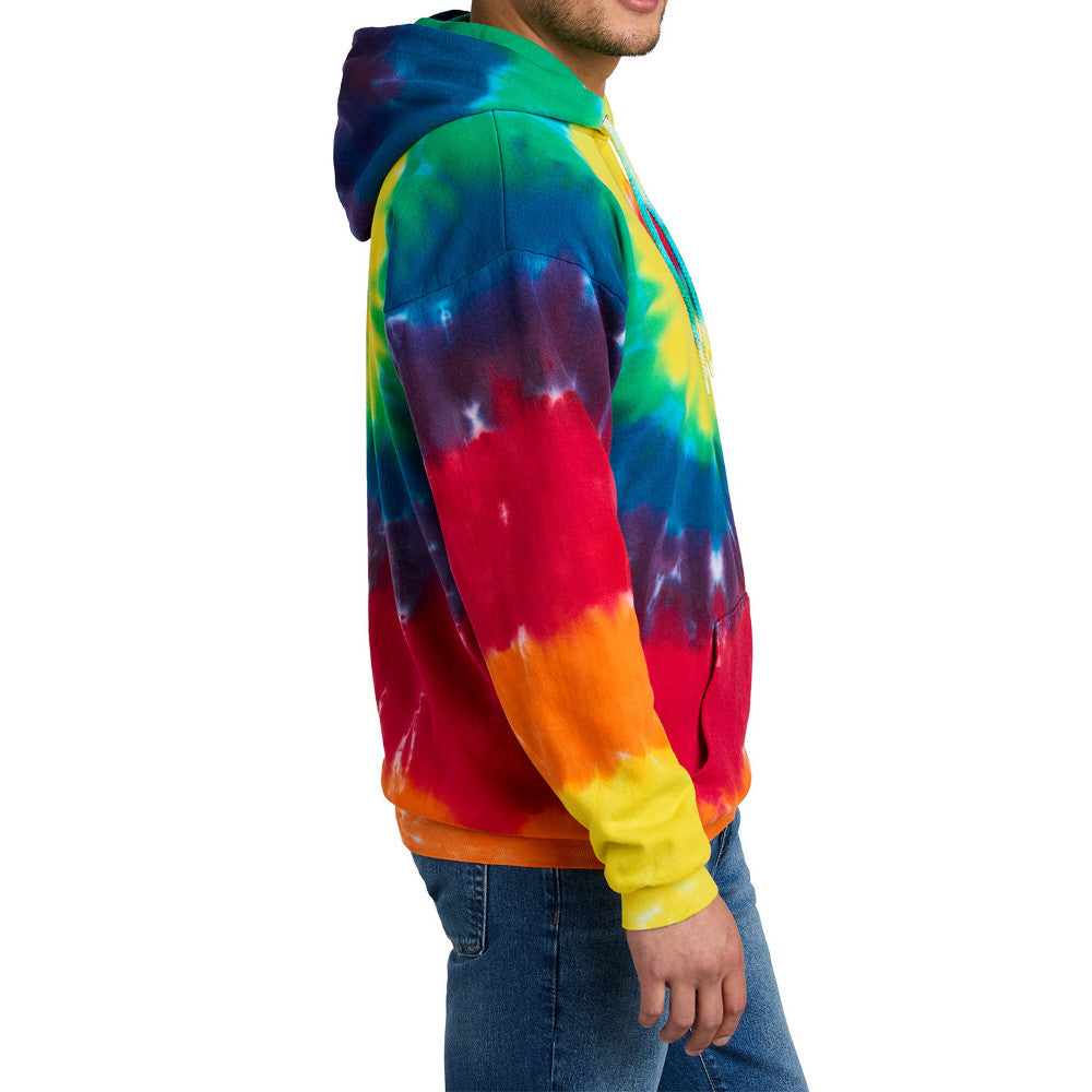 Men's Tie-Dye Pullover Vibrant & Comfortable Hooded Sweatshirt