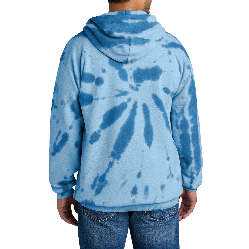 Men's Tie-Dye Pullover Vibrant & Comfortable Hooded Sweatshirt