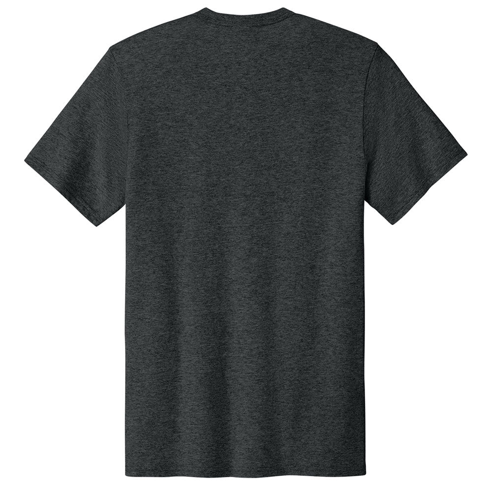Men's Easy Cotton Tee Lightweight Soft and Comfortable Everyday Wear-Black Heather