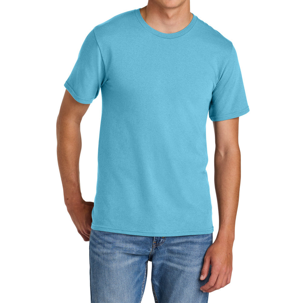 Men's Comfort Short Sleeve Easy Cotton Knit Collar T-shirt for Everyday Wear