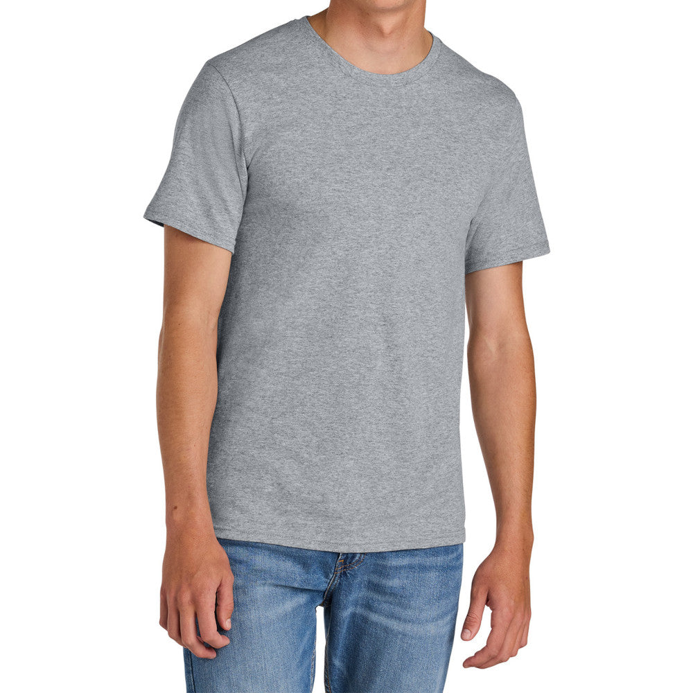 Men's Comfort Short Sleeve Easy Cotton Knit Collar T-shirt for Everyday Wear