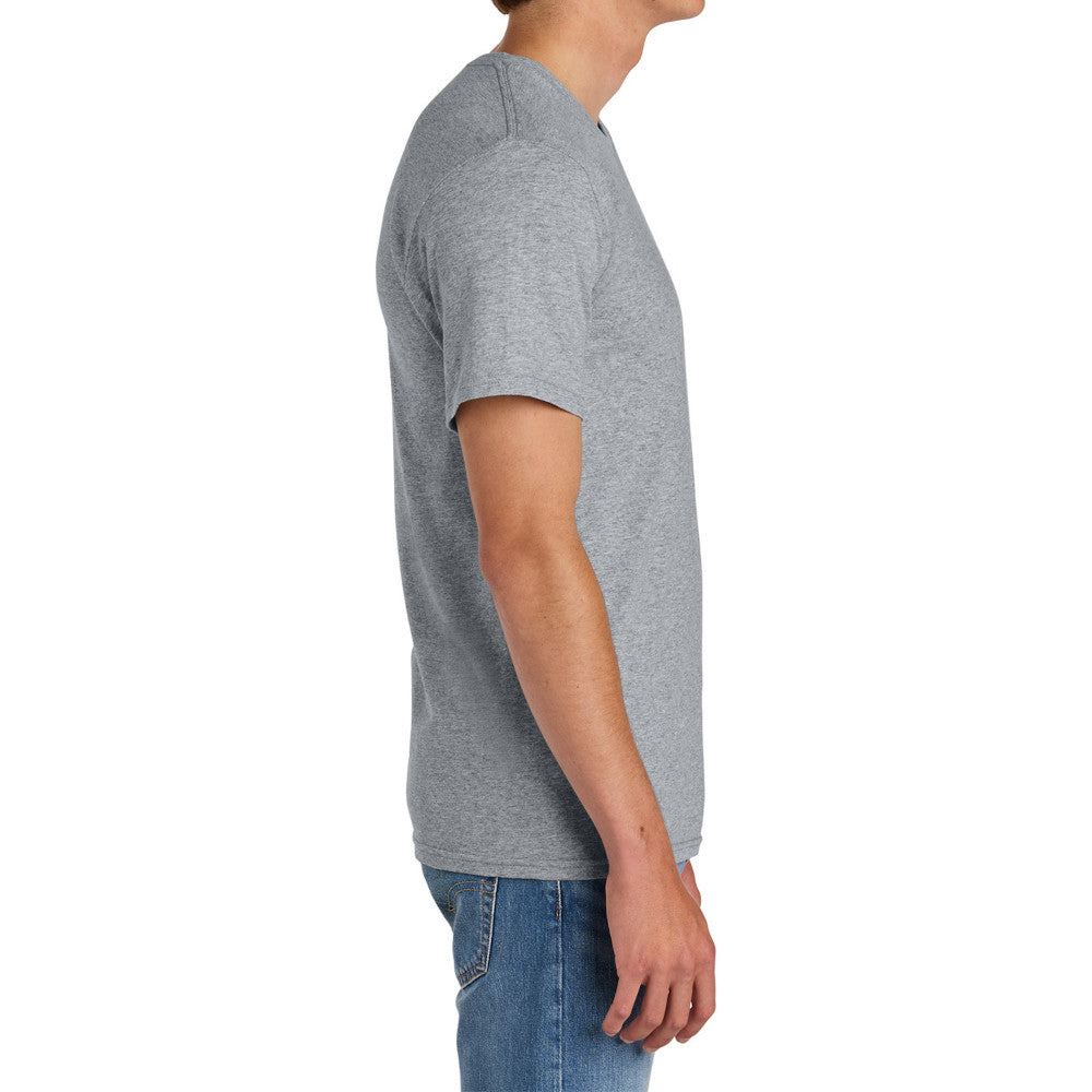 Men's Comfort Short Sleeve Easy Cotton Knit Collar T-shirt for Everyday Wear