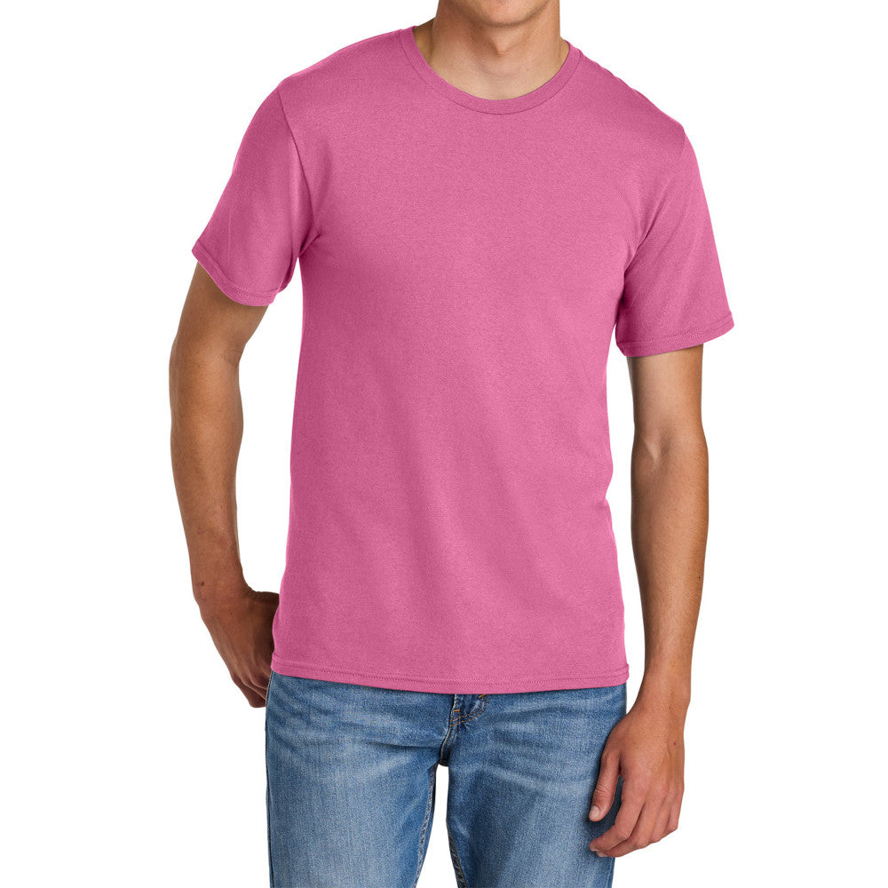 Men's Comfort Short Sleeve Easy Cotton Knit Collar T-shirt for Everyday Wear
