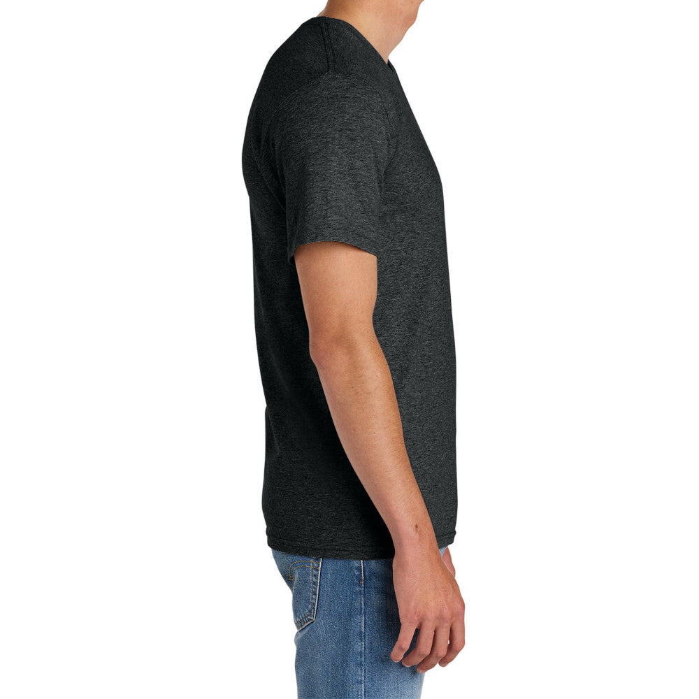 Men's Comfort Short Sleeve Easy Cotton Knit Collar T-shirt for Everyday Wear