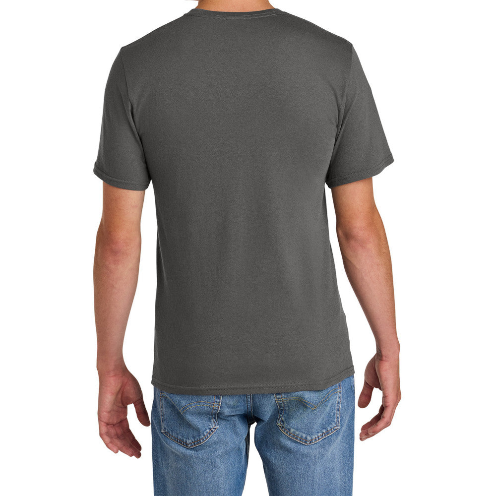 Men's Comfort Short Sleeve Easy Cotton Knit Collar T-shirt for Everyday Wear