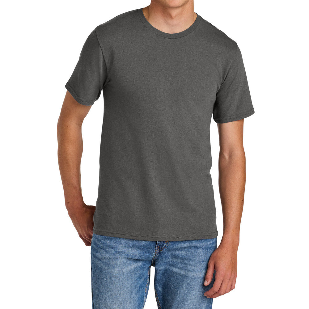 Men's Comfort Short Sleeve Easy Cotton Knit Collar T-shirt for Everyday Wear