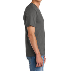 Men's Comfort Short Sleeve Easy Cotton Knit Collar T-shirt for Everyday Wear