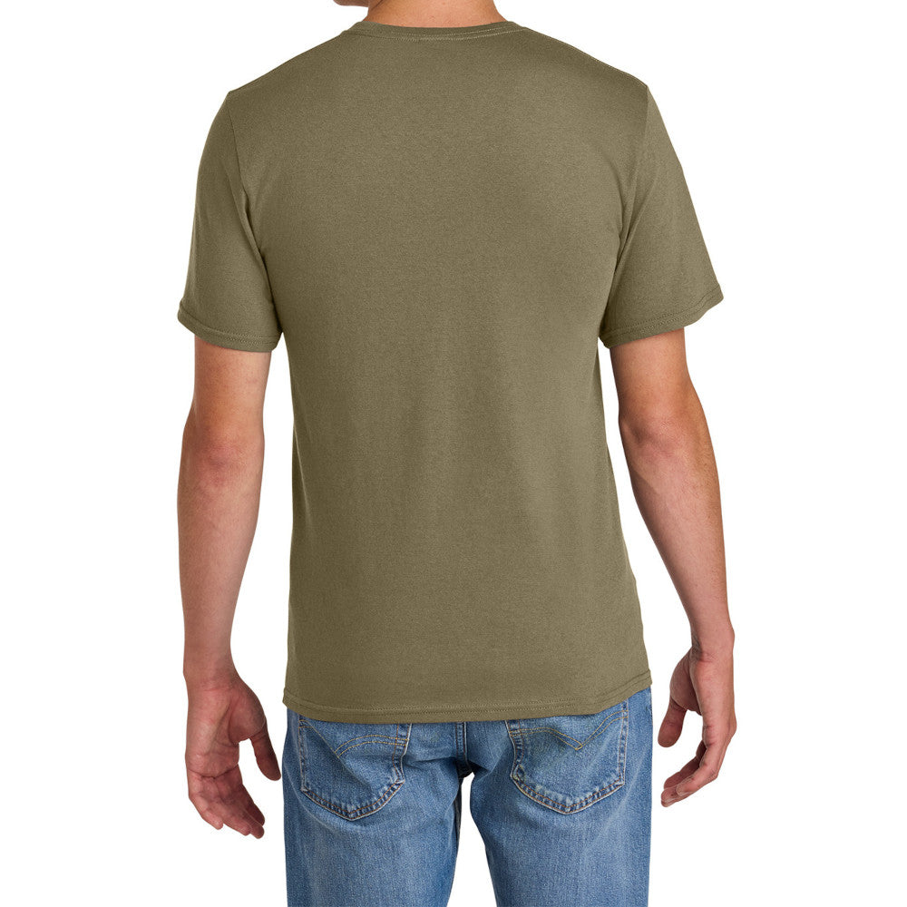 Men's Comfort Short Sleeve Easy Cotton Knit Collar T-shirt for Everyday Wear