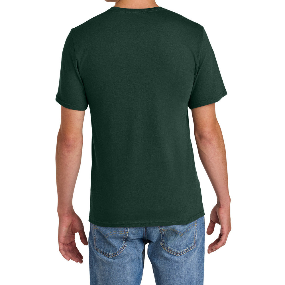 Men's Comfort Short Sleeve Easy Cotton Knit Collar T-shirt for Everyday Wear