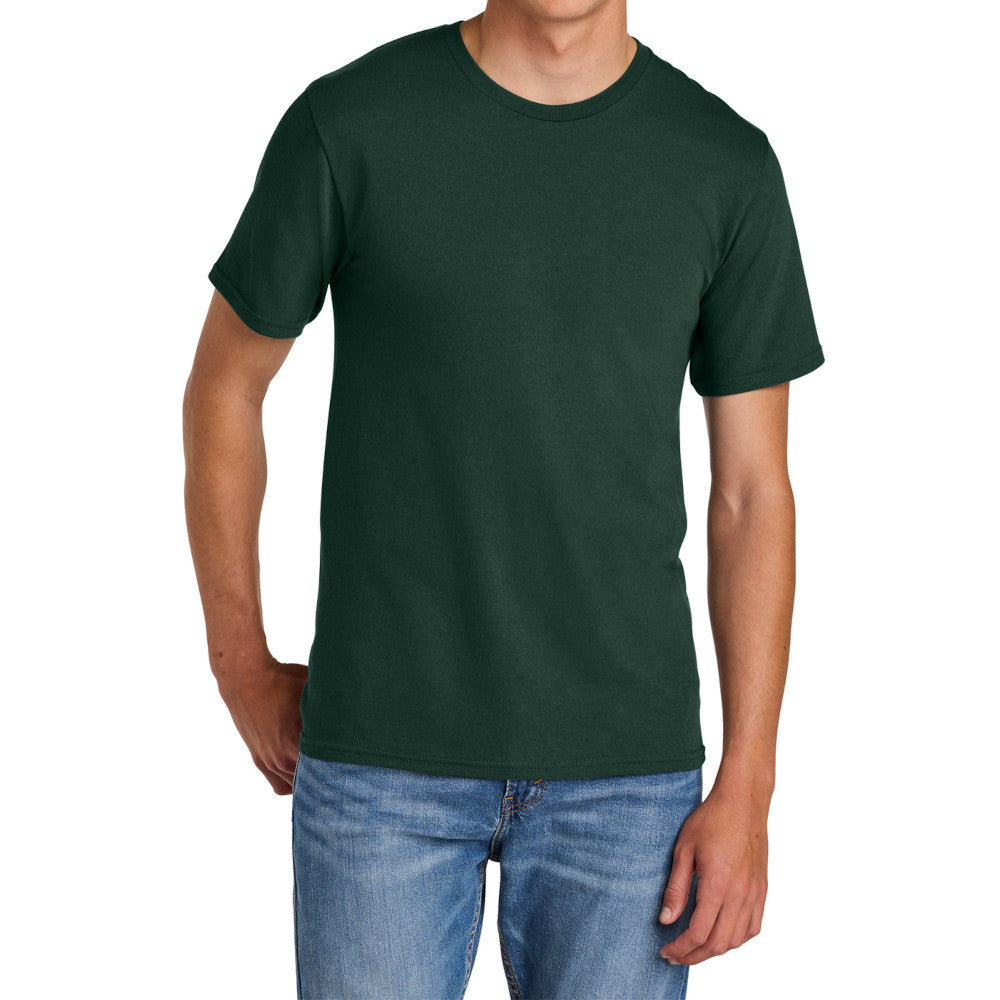 Men's Comfort Short Sleeve Easy Cotton Knit Collar T-shirt for Everyday Wear