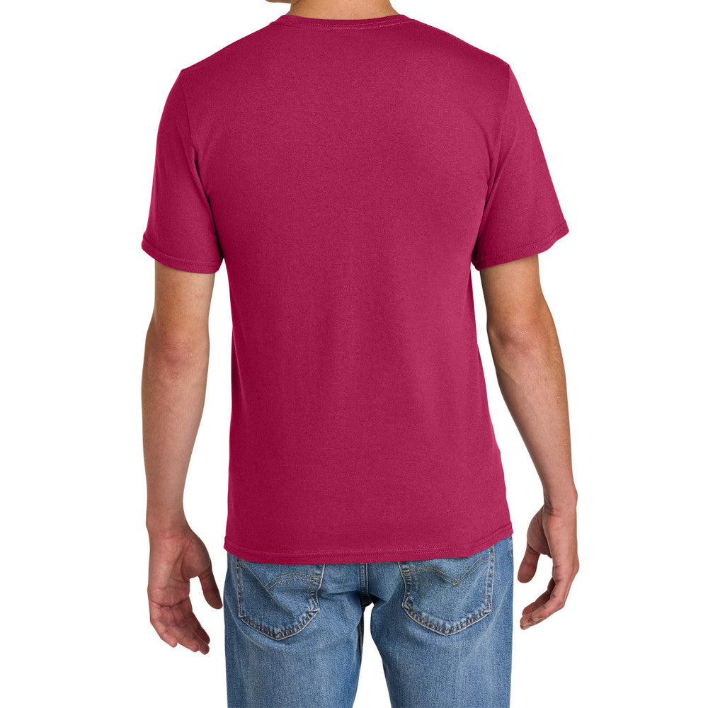 Men's Comfort Short Sleeve Easy Cotton Knit Collar T-shirt for Everyday Wear