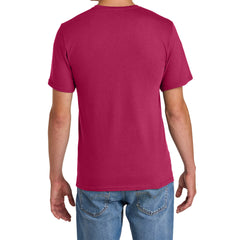 Men's Comfort Short Sleeve Easy Cotton Knit Collar T-shirt for Everyday Wear