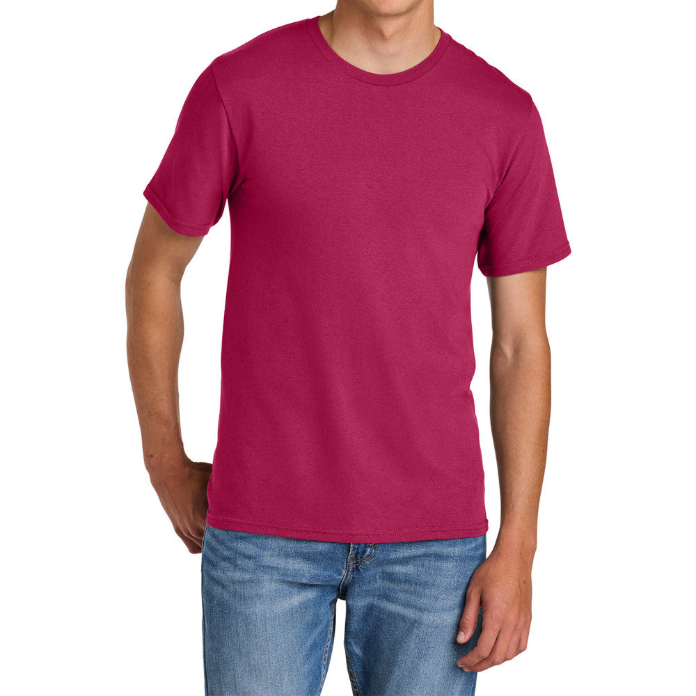 Men's Comfort Short Sleeve Easy Cotton Knit Collar T-shirt for Everyday Wear
