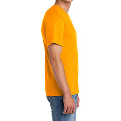 Men's Comfort Short Sleeve Easy Cotton Knit Collar T-shirt for Everyday Wear