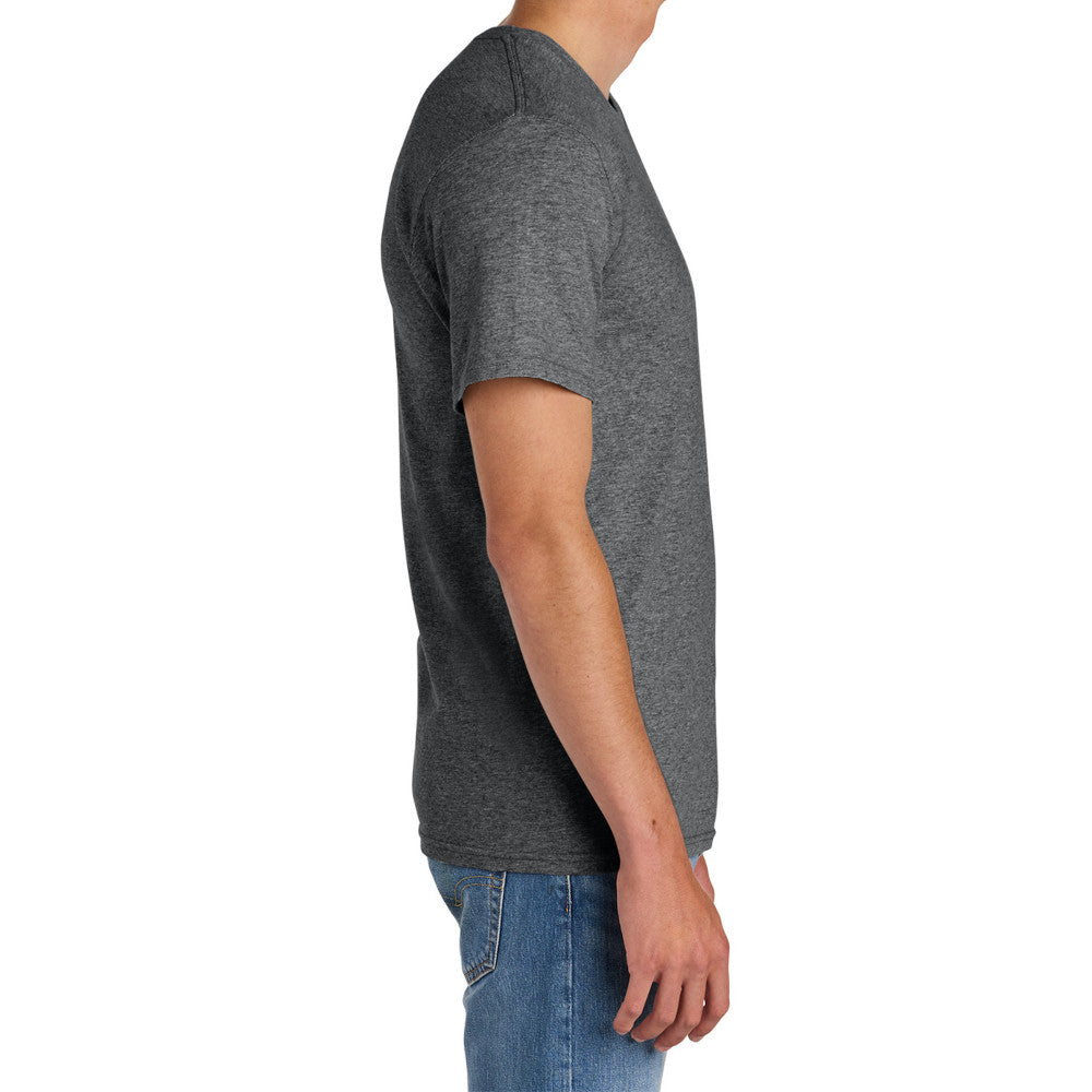 Men's Comfort Short Sleeve Easy Cotton Knit Collar T-shirt for Everyday Wear