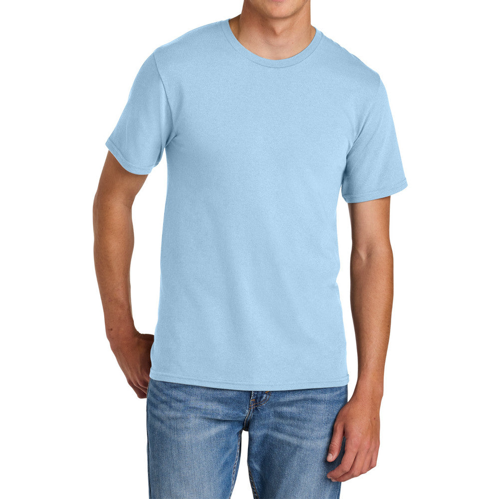 Men's Comfort Short Sleeve Easy Cotton Knit Collar T-shirt for Everyday Wear
