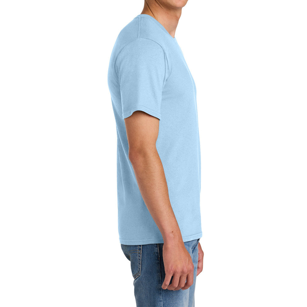 Men's Comfort Short Sleeve Easy Cotton Knit Collar T-shirt for Everyday Wear