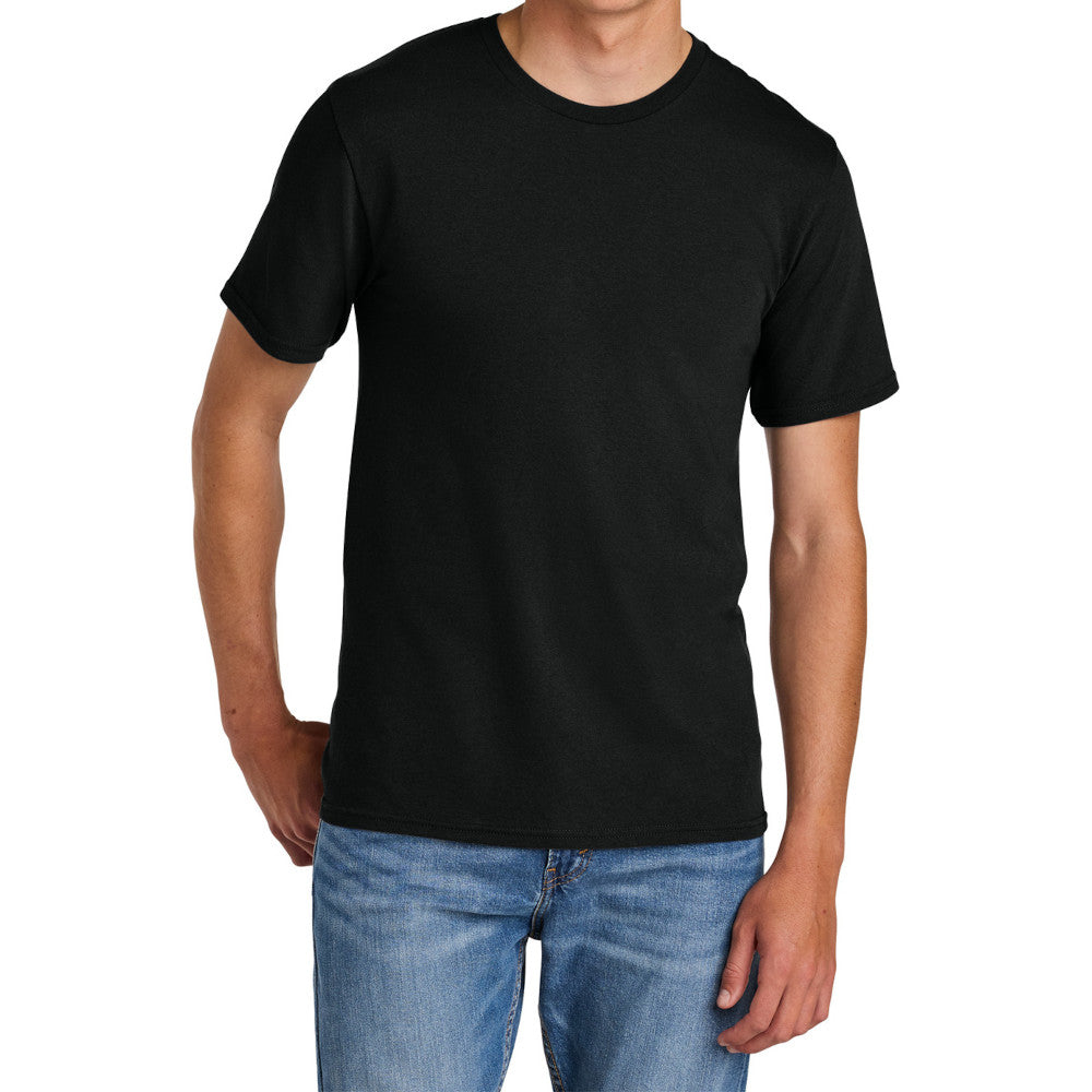 Men's Comfort Short Sleeve Easy Cotton Knit Collar T-shirt for Everyday Wear