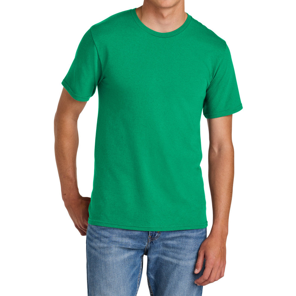 Men's Comfort Short Sleeve Easy Cotton Knit Collar T-shirt for Everyday Wear