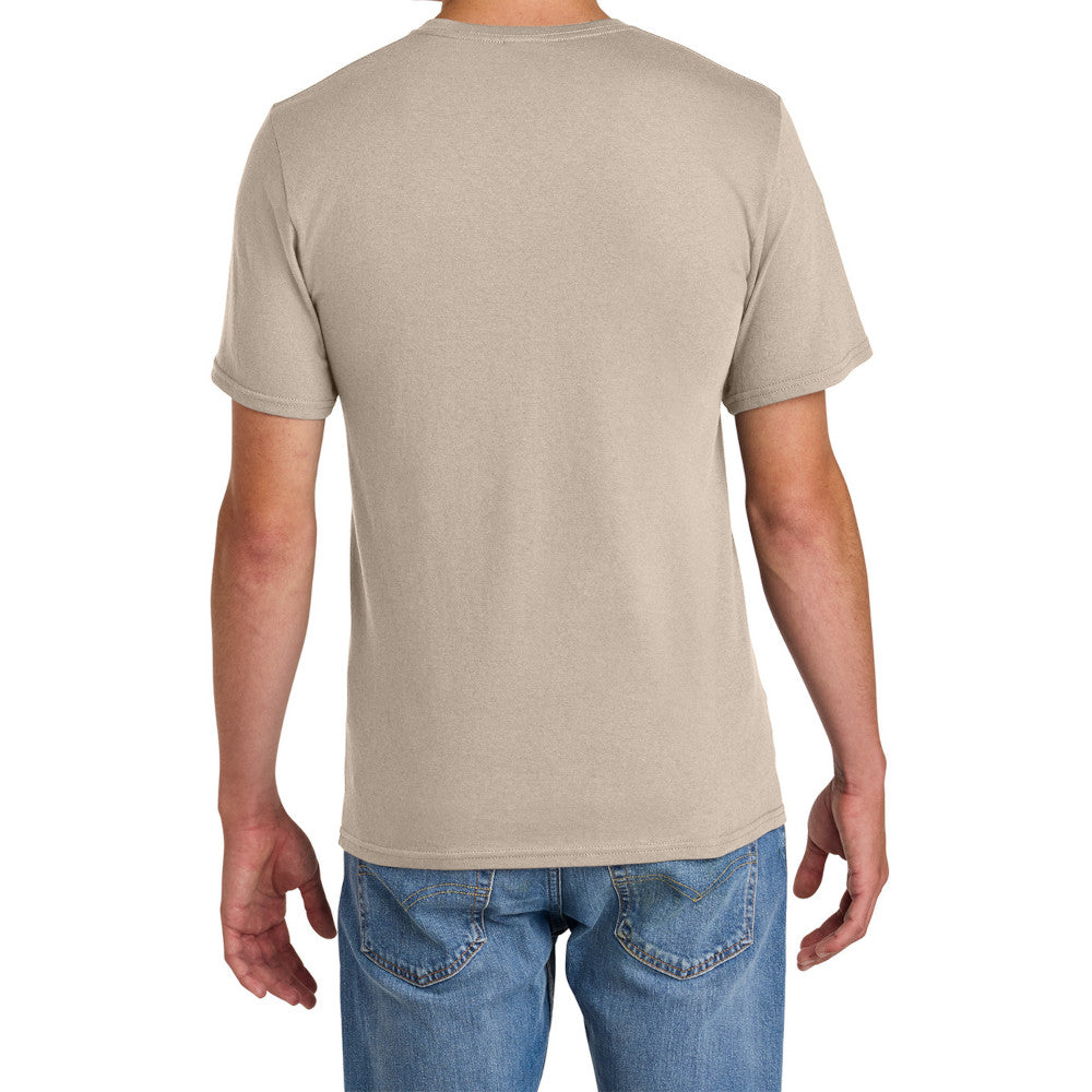 Men's Comfort Short Sleeve Easy Cotton Knit Collar T-shirt for Everyday Wear