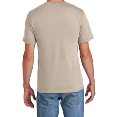 Men's Comfort Short Sleeve Easy Cotton Knit Collar T-shirt for Everyday Wear