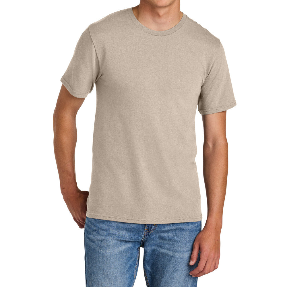 Men's Comfort Short Sleeve Easy Cotton Knit Collar T-shirt for Everyday Wear