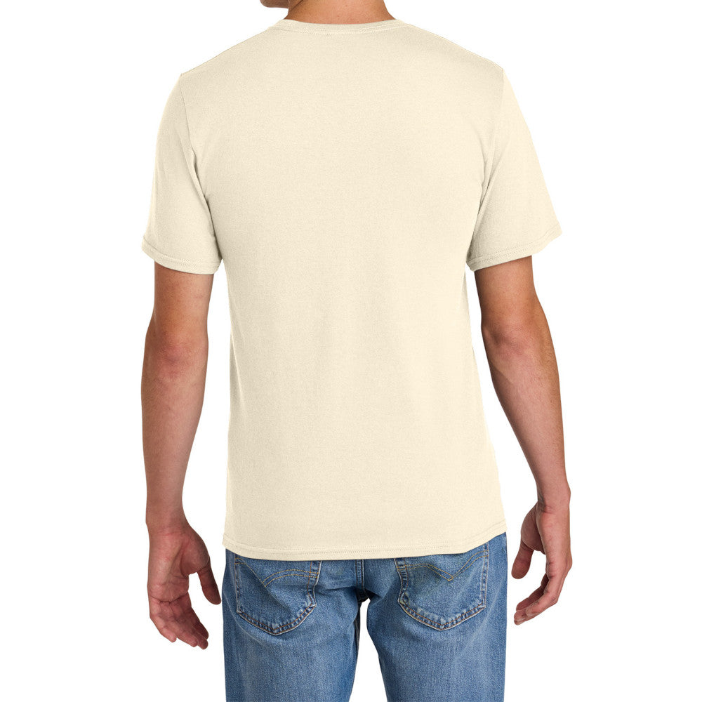 Men's Comfort Short Sleeve Easy Cotton Knit Collar T-shirt for Everyday Wear