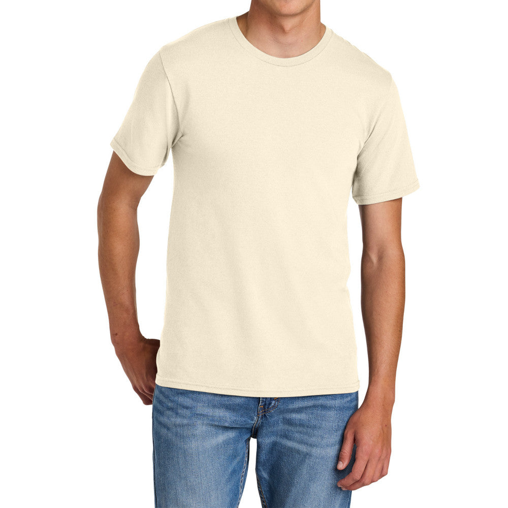 Men's Comfort Short Sleeve Easy Cotton Knit Collar T-shirt for Everyday Wear