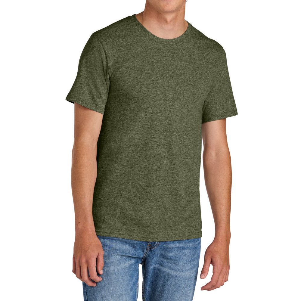 Men's Comfort Short Sleeve Easy Cotton Knit Collar T-shirt for Everyday Wear