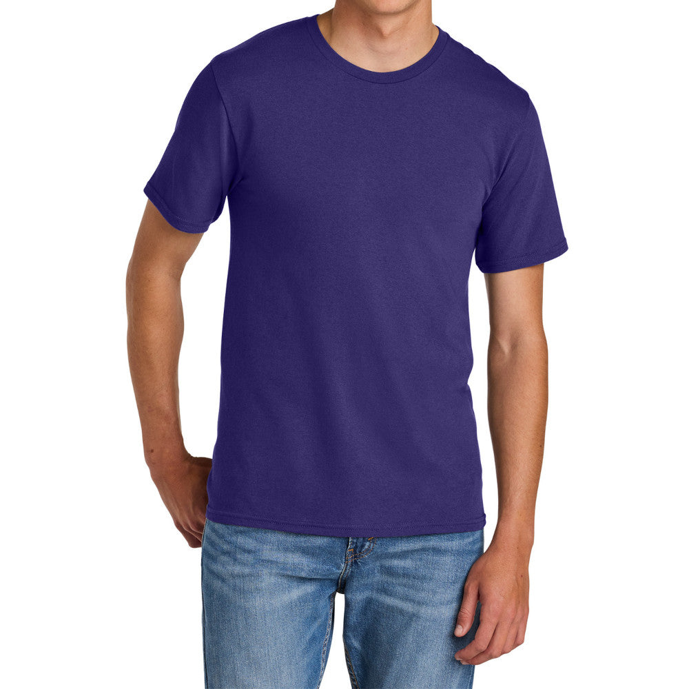Men's Comfort Short Sleeve Easy Cotton Knit Collar T-shirt for Everyday Wear