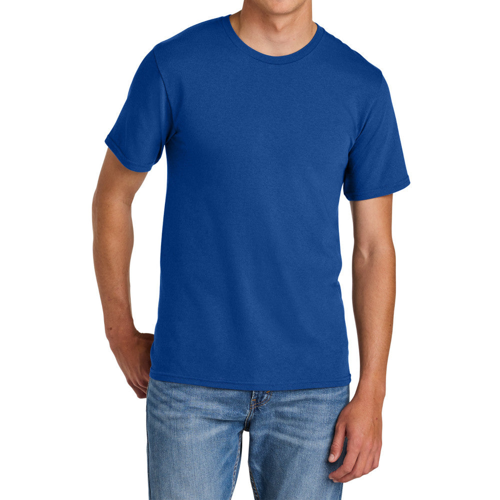 Men's Comfort Short Sleeve Easy Cotton Knit Collar T-shirt for Everyday Wear