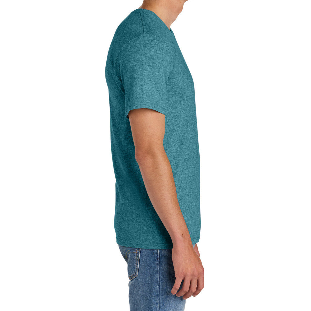 Men's Comfort Short Sleeve Easy Cotton Knit Collar T-shirt for Everyday Wear