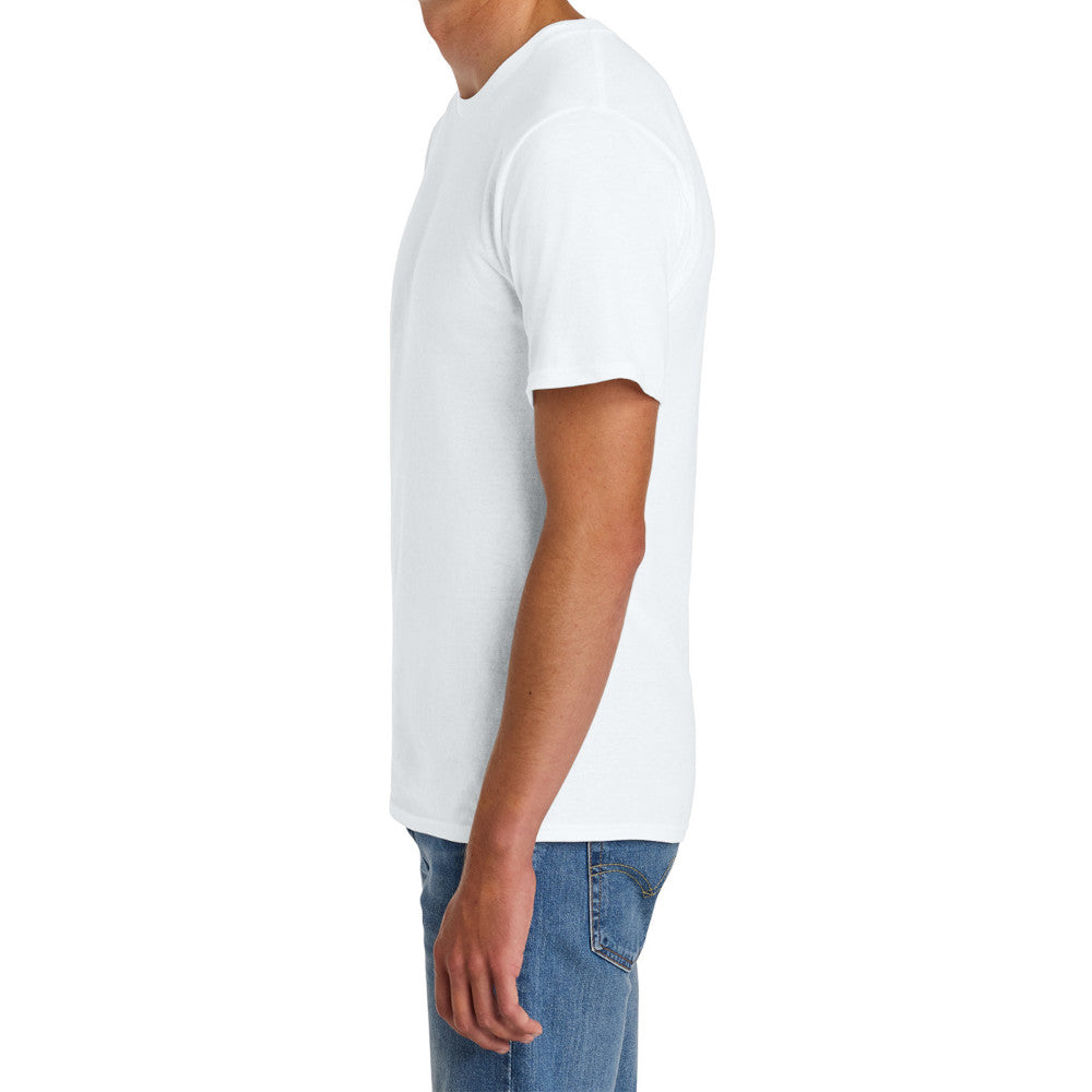 Men's Comfort Short Sleeve Easy Cotton Knit Collar T-shirt for Everyday Wear