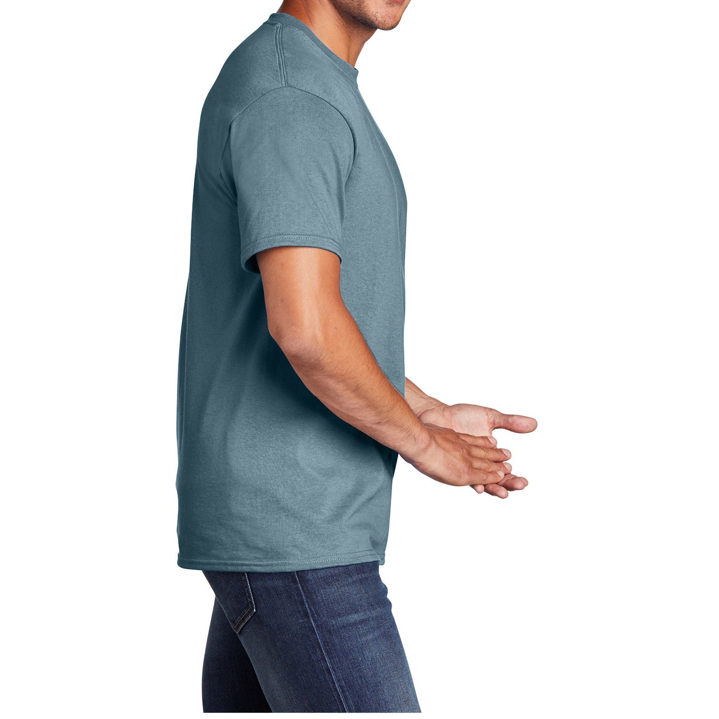 Core Cotton Tee - Stonewashed Blue