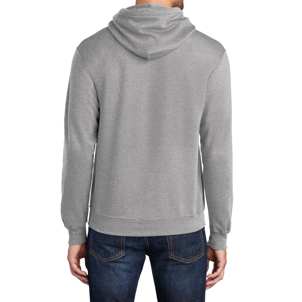 Men's Core Fleece Pullover Hooded Sweatshirt Cozy Cotton Poly Fleece with Air Jet Yarn Softness and Two-Ply Hood-Athletic Heather