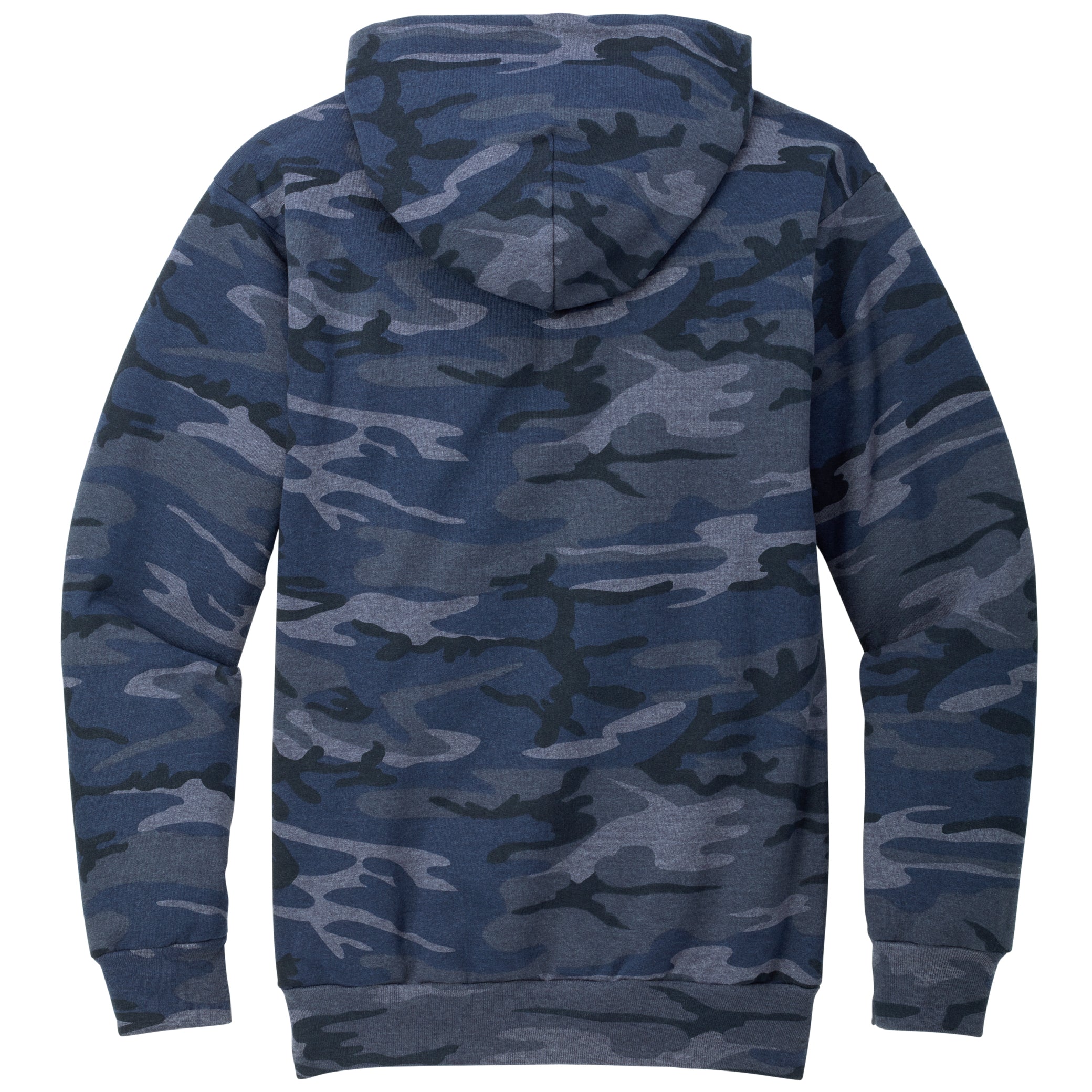 Mafoose Men's Core Fleece Classic Camo Pullover Hooded Sweatshirt Heather Navy Camo
