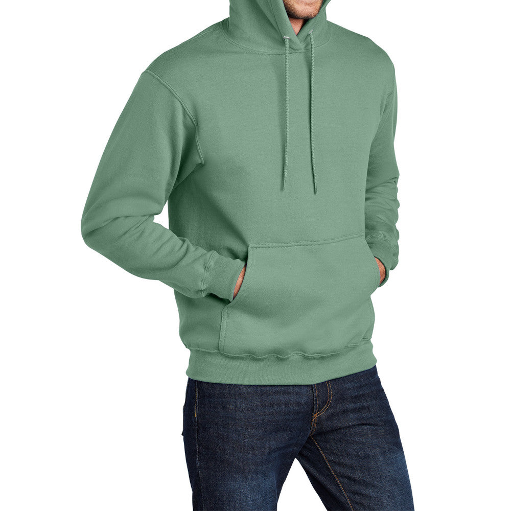 Men's Long Sleeve Core Poly Fleece Pullover Hooded Cozy Sweatshirt