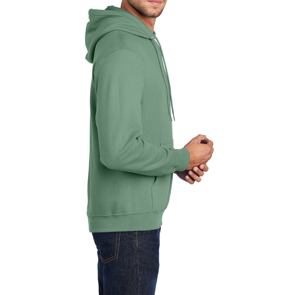 Men's Long Sleeve Core Poly Fleece Pullover Hooded Cozy Sweatshirt