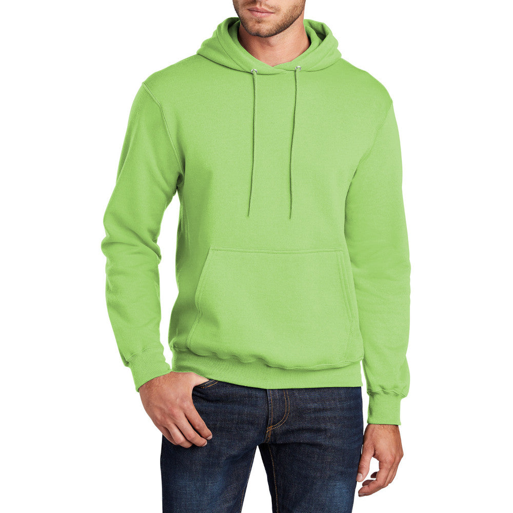 Men's Long Sleeve Core Poly Fleece Pullover Hooded Cozy Sweatshirt