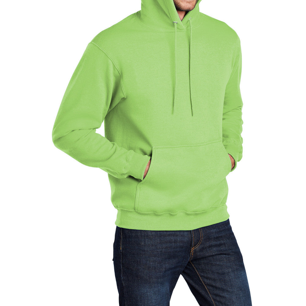Men's Long Sleeve Core Poly Fleece Pullover Hooded Cozy Sweatshirt