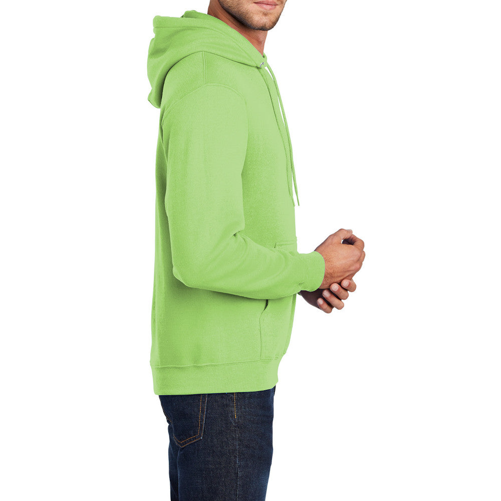 Men's Long Sleeve Core Poly Fleece Pullover Hooded Cozy Sweatshirt